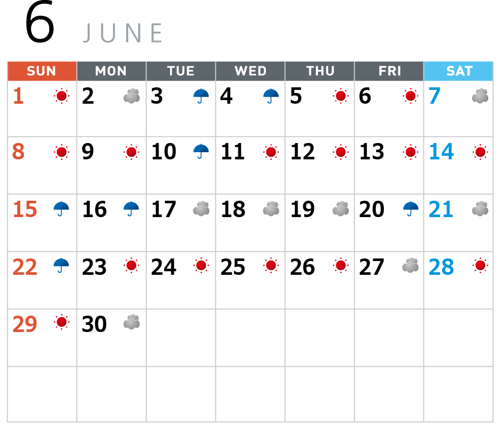 6月